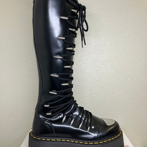 Dr. Martens 1b60 Max Lace LTT boots US 5.5 britain platform jadon aggy 1420 quad - Picture 12 of 15